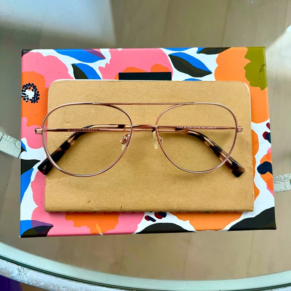 COPY - Warby Parker Rose Gold Aviators